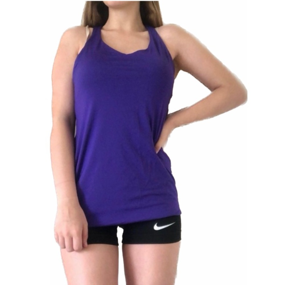 Victoria’s Secret VSX Sport Athletic Purple/Black Reversible Racerback Tank Top
